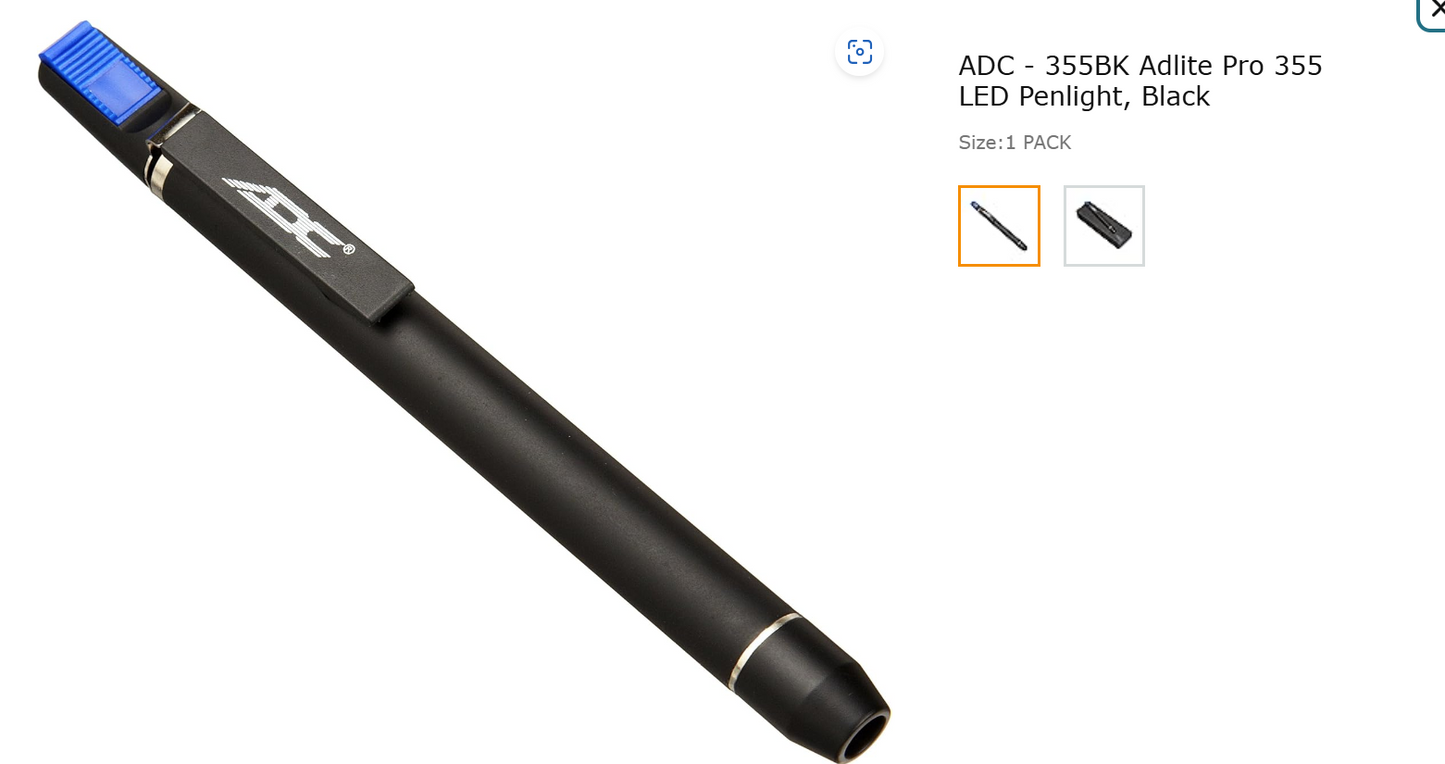 ADC Adlite LED Penlight Model 355BK (Optional choice1)- Tufts PA
