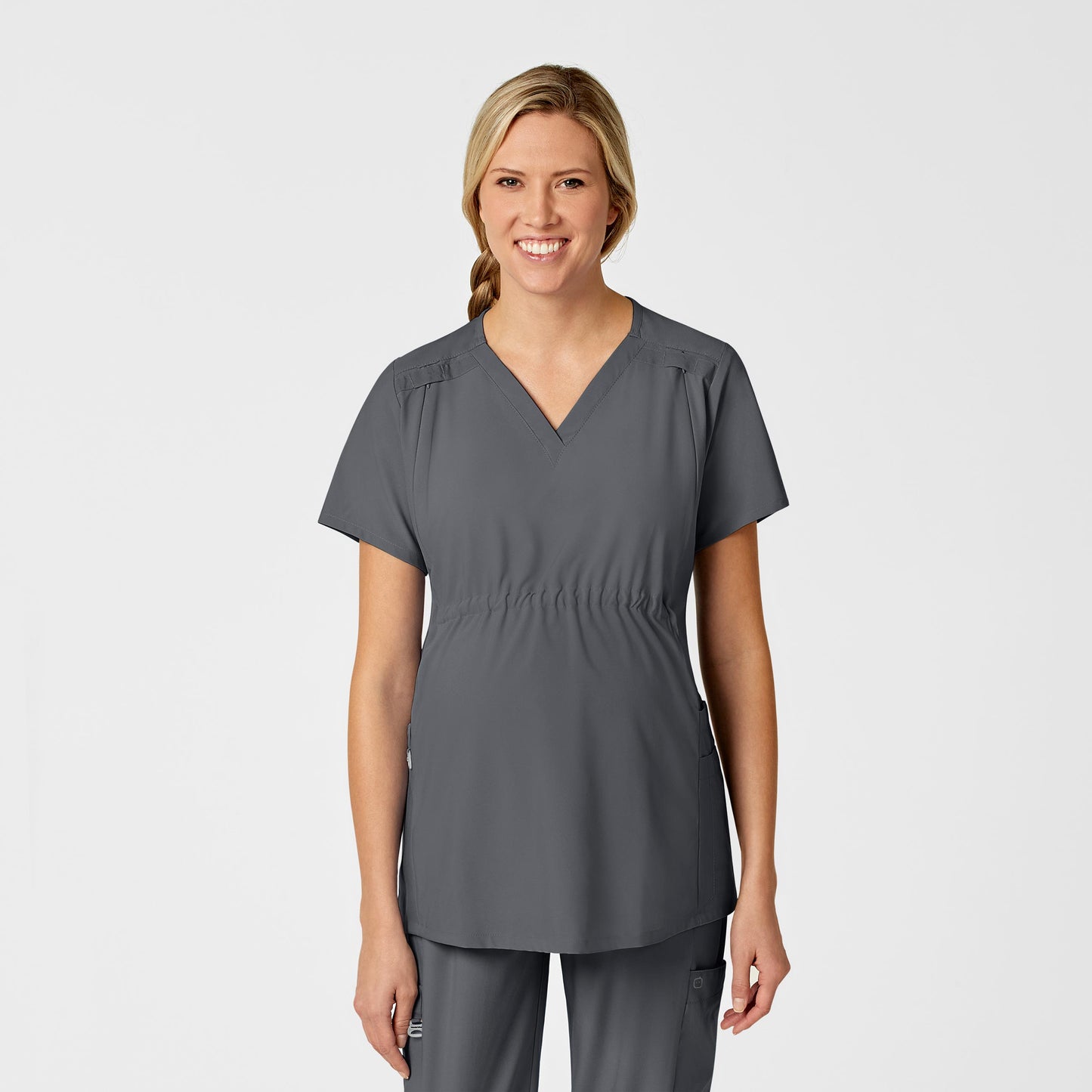 Maternity V-Neck Scrub Top