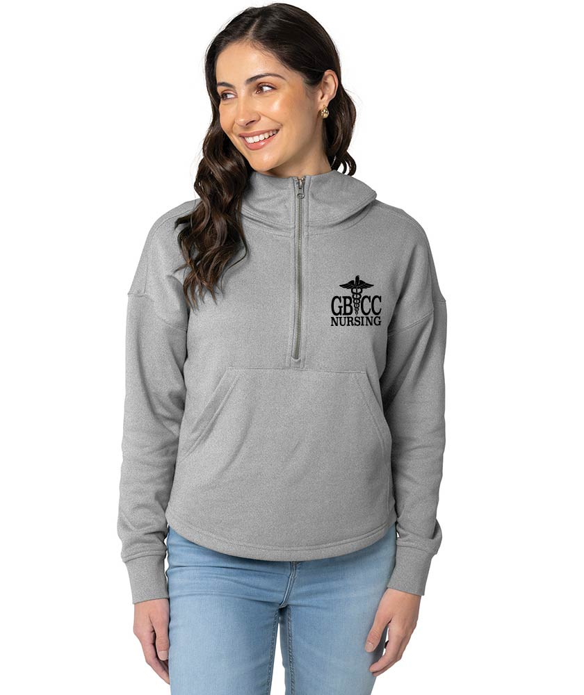 Women's Willow Scallop Hem Hoodie w/ choice of GBCC Logo