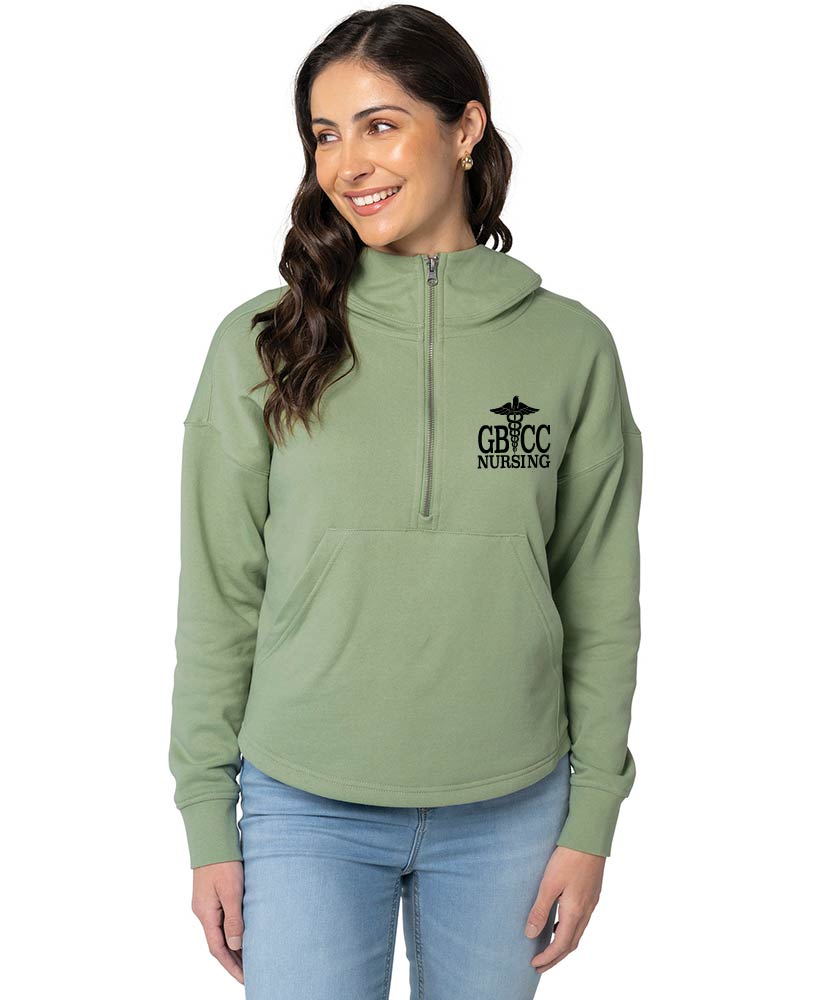 Women's Willow Scallop Hem Hoodie w/ choice of GBCC Logo