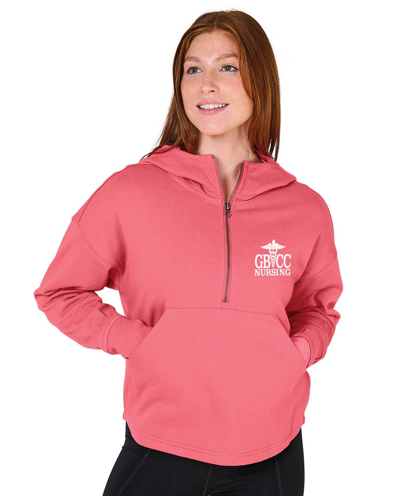 Women's Willow Scallop Hem Hoodie w/ choice of GBCC Logo