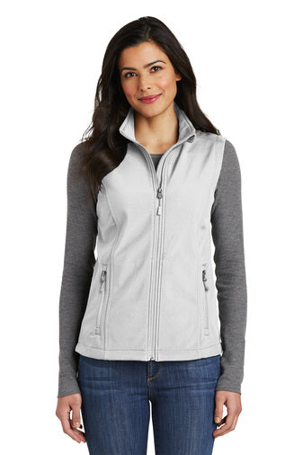 Port Authority® L325 Ladies Core Soft Shell Vest with Lindner Dental logo