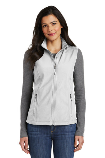 Port Authority® Ladies Core Soft Shell Vest with Lindner Dental logo