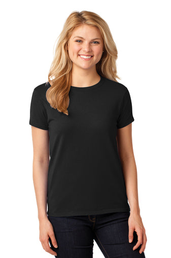 Ladies G500L Gildan Heavy Cotton Tee with Lindner Dental logo