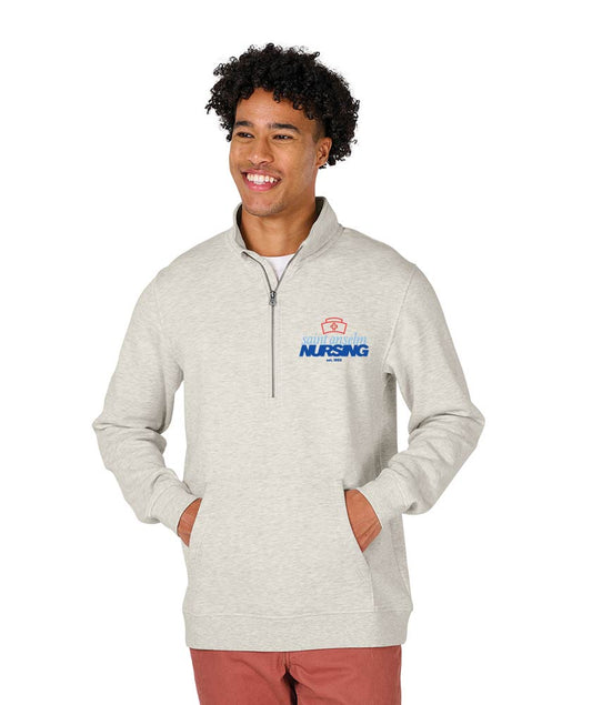 Men's Willow 1/2 Zip Sweatshirt w/choice of Saint Anselm Logo