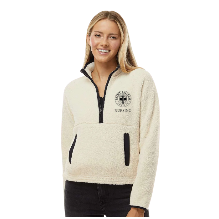 Boxercraft - Women's Everest Half-Zip Pullover w/ Saint Anselm Nursing Logo