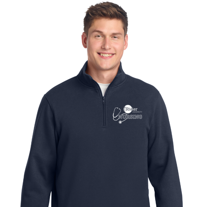 Sport-Tek® Men's 1/4-Zip Sweatshirt w/ Rivier Nursing Logo