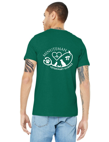 Minuteman Animal Science T-shirt- Heather Grass Green