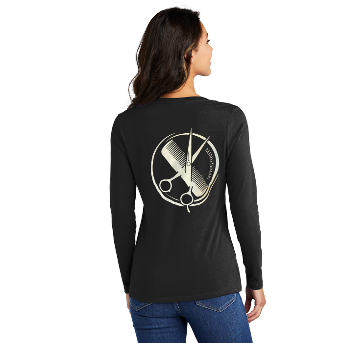 Minuteman Cosmetology Women's Long Sleeve T - Black