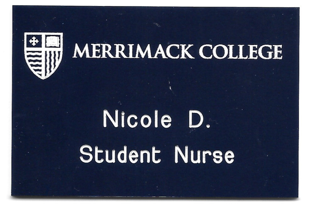 Name Pin Merrimack College McGill's Uniforms