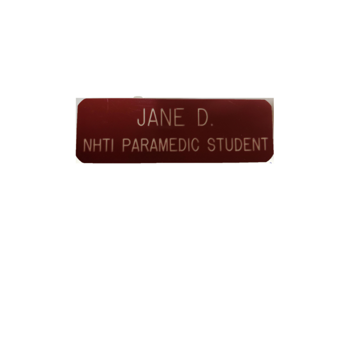 Name Pin - NHTI Paramedic