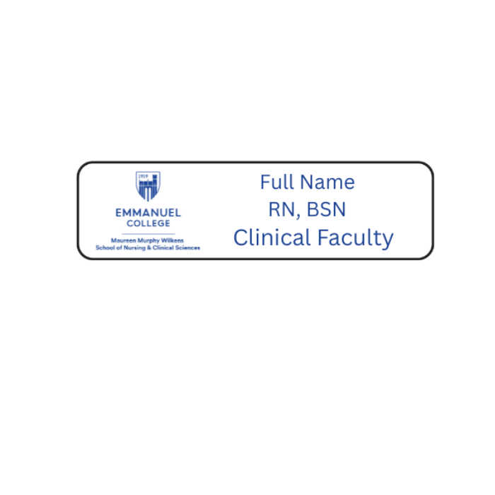 Faculty Name Pin - Emmanuel College