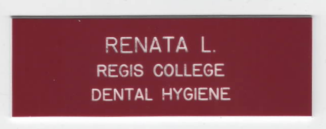 Name Pin - Regis Dental Hygiene