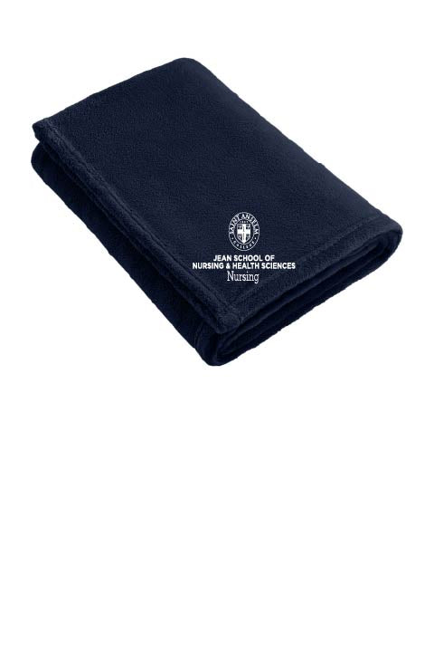 Port Authority ®Ultra Plush Blanket w/ choice of Saint Anselm Nursing Logo