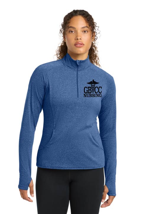 Sport-Tek® Women's Sport-Wick® Stretch 1/4-Zip Pullover w/ choice of GBCC Logo