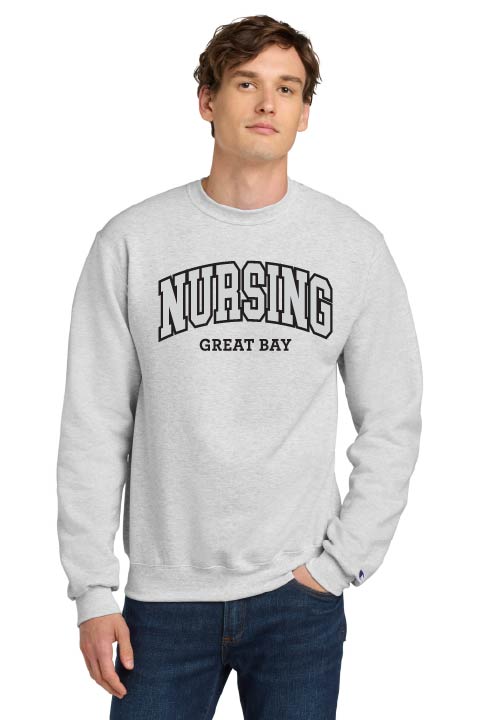 Champion Powerblend Crewneck Sweatshirt w/ GBCC Nursing