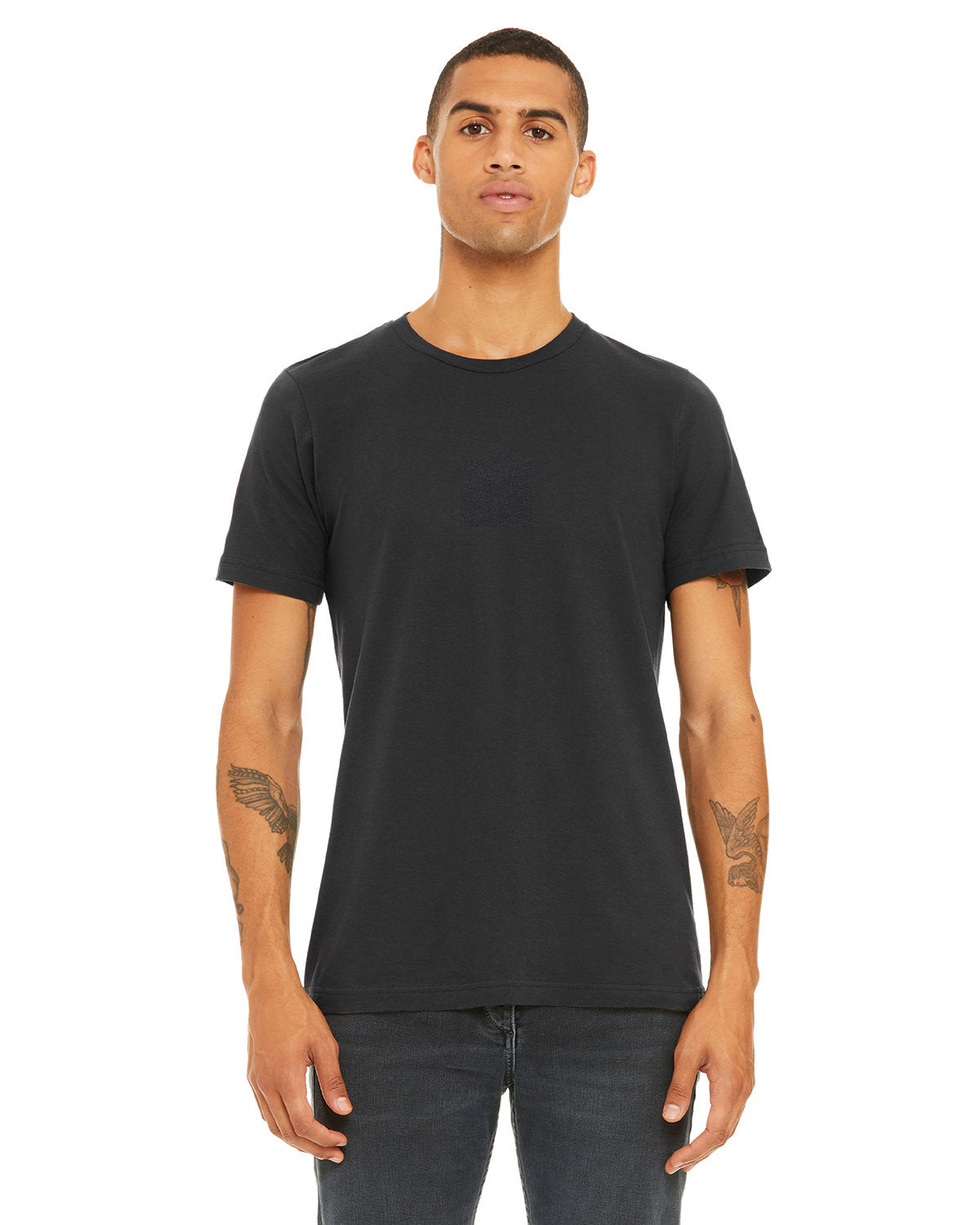 New Bella Canvas Unisex T screen printed Hero's reaching out logo