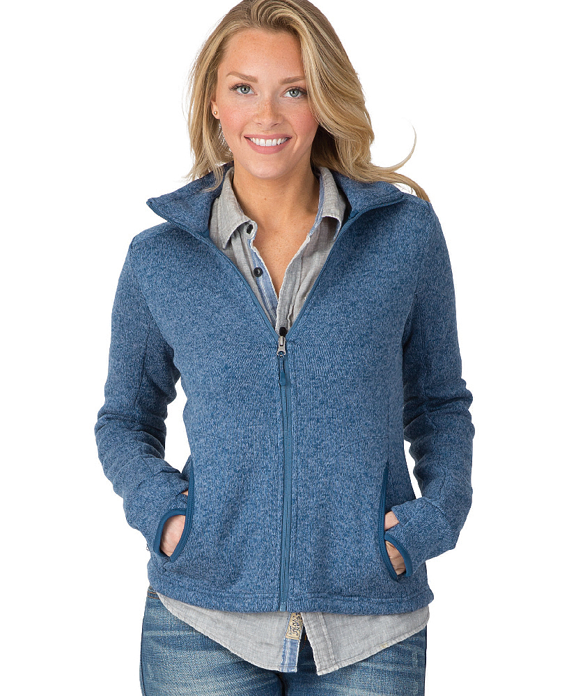 WOMEN'S HEATHERED FLEECE JACKET W/ CRITICAL CARE LOGO