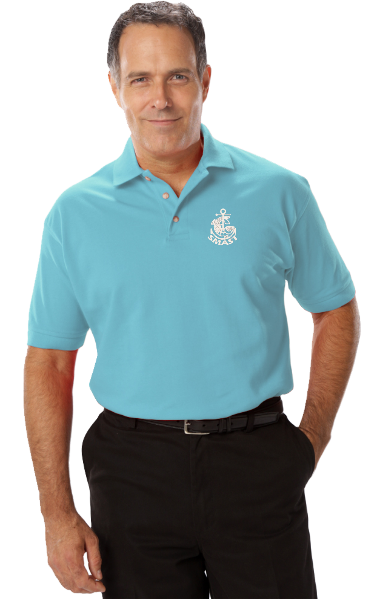 Men's V-Neck Polo SMAST logo