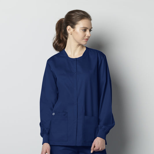Unisex Scrub Jacket in Navy - CCMD