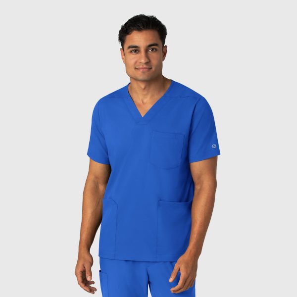 Men's Boundless Multi Pocket V-Neck Scrub Top
