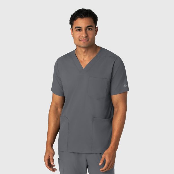 Men's Boundless Multi Pocket V-Neck Scrub Top