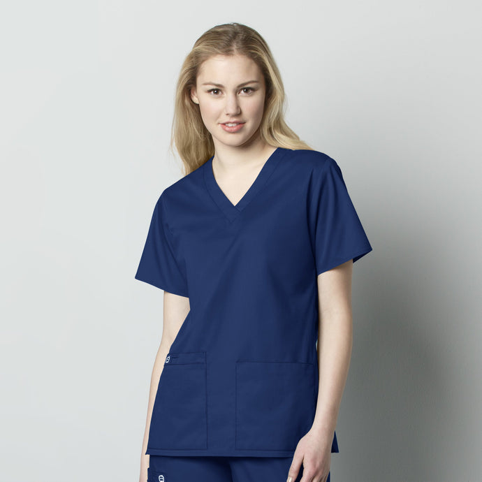 Women's Navy V-Neck Shirt ClearChoiceMD