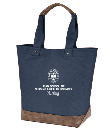 Authentic Pigment Canvas Resort Tote w/ St Anselm Jean School Logo