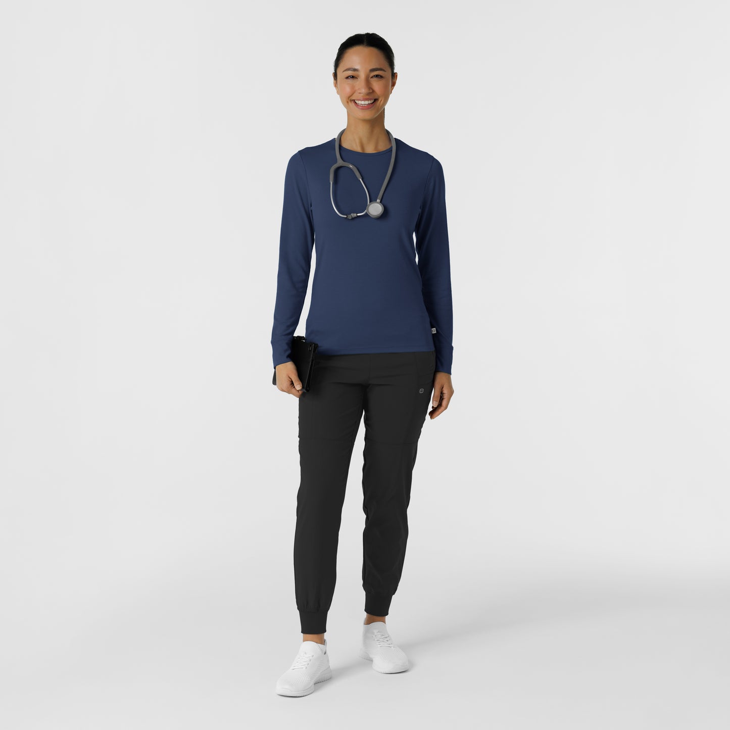 Women's Navy Blue Layering Tee-Salem High