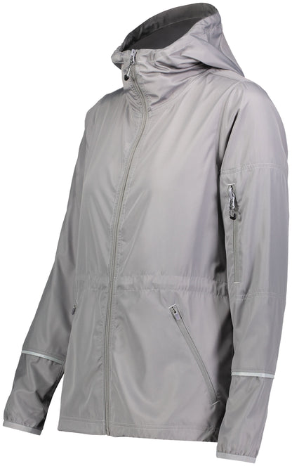 WOMEN'S HOLLOWAY PACKABLE FULL ZIP JACKET DPW LOGO