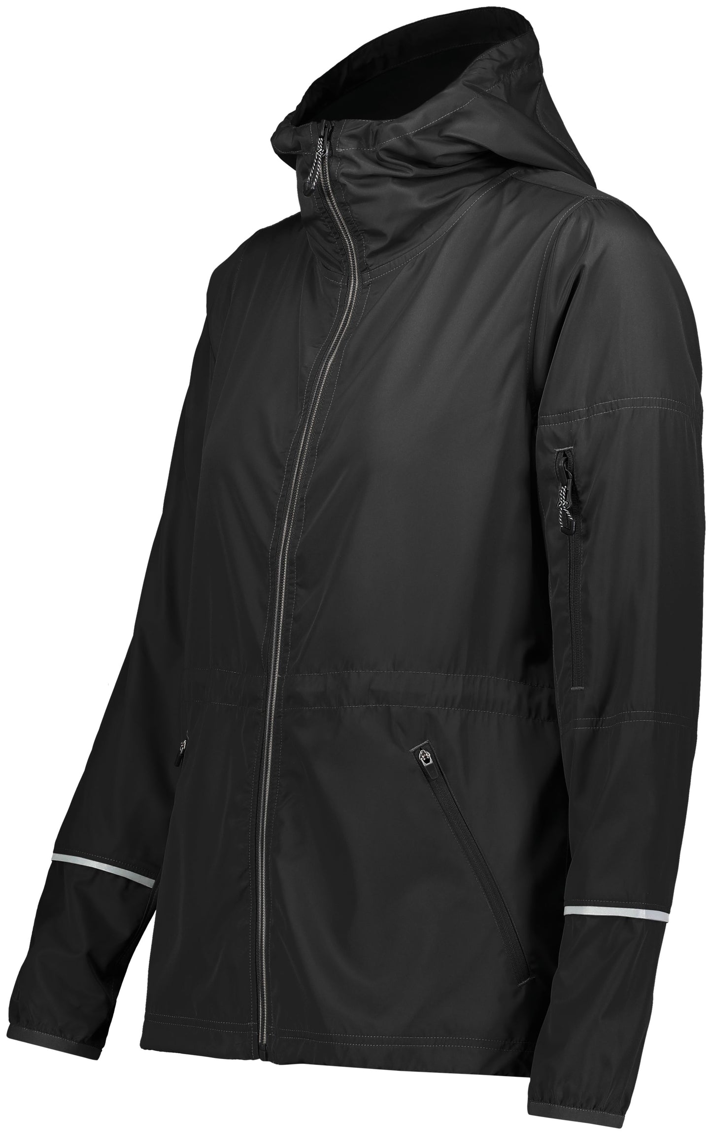 WOMEN'S HOLLOWAY PACKABLE FULL ZIP JACKET DPW LOGO