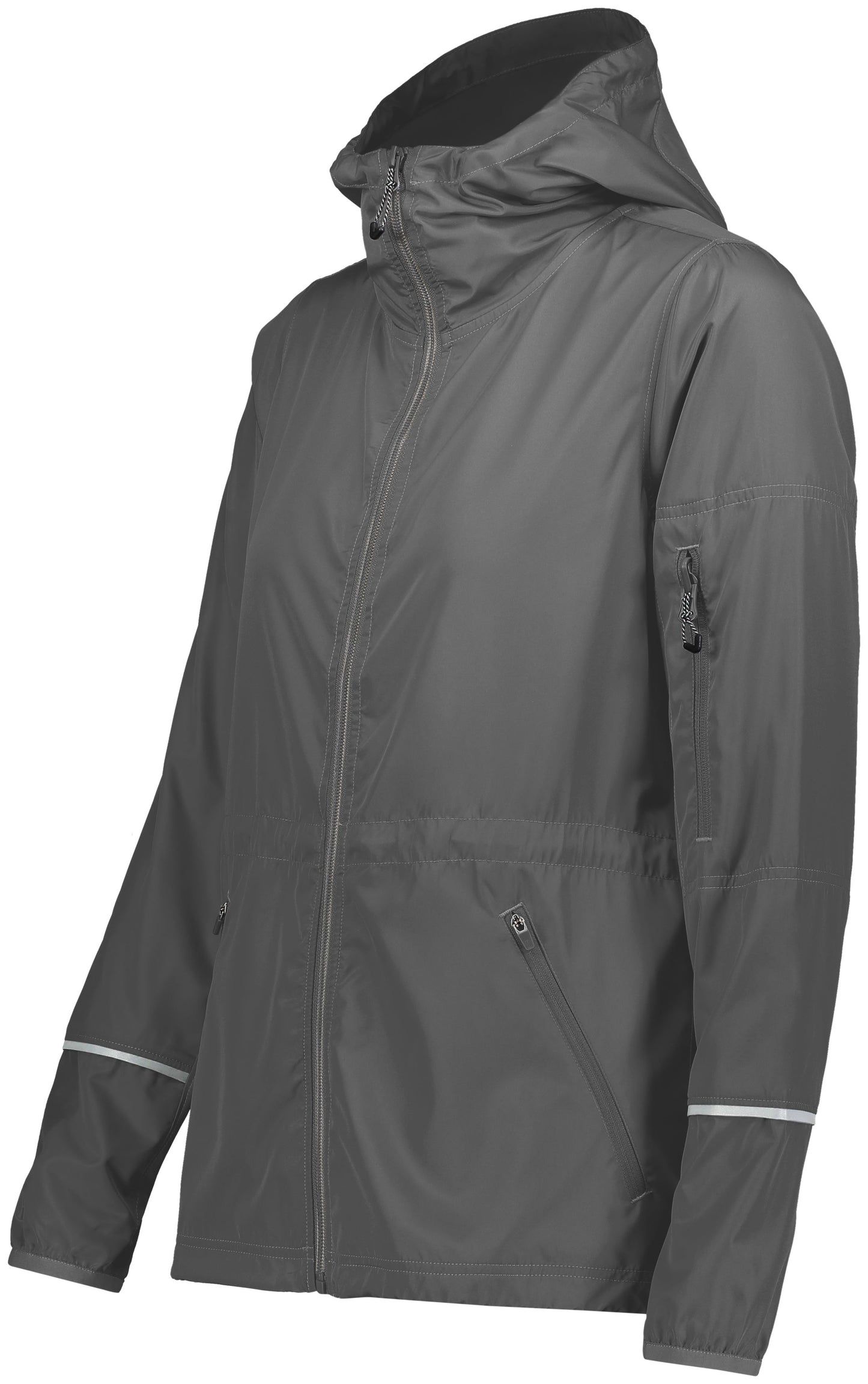 WOMEN'S HOLLOWAY PACKABLE FULL ZIP JACKET DPW LOGO