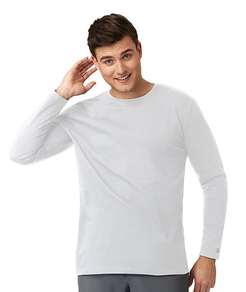 Men's White Layering Tee-HOSA