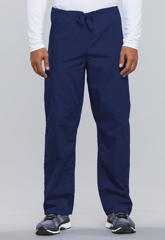 Workwear Line: Unisex Drawstring Cargo Pant in Navy