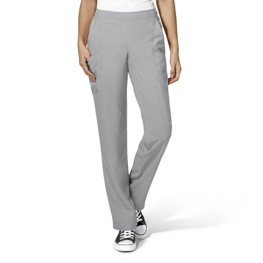 Women's Flat Front Double Cargo Pant in Grey