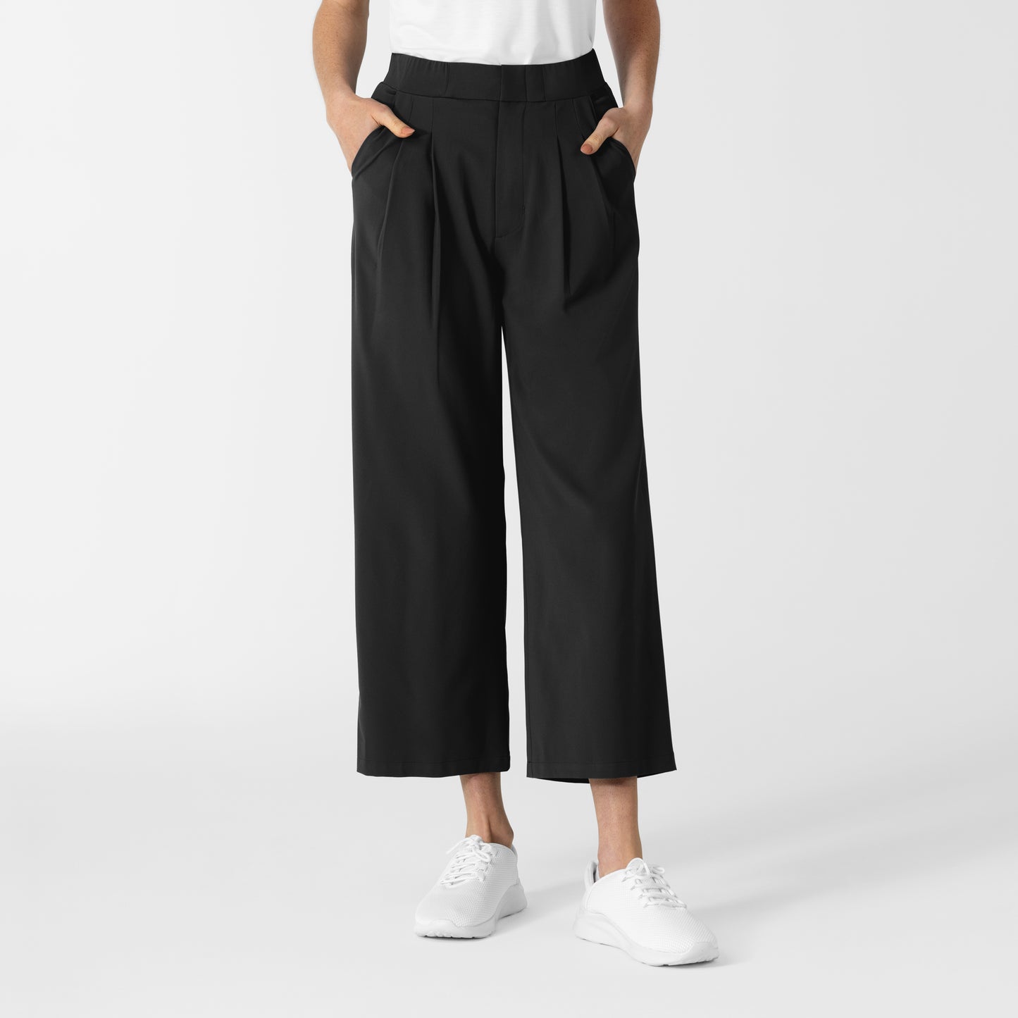 Women's Cropped Wide Leg Scrub Trouser