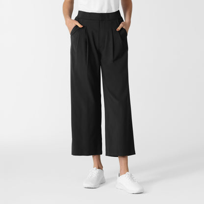 Women's Cropped Wide Leg Scrub Trouser