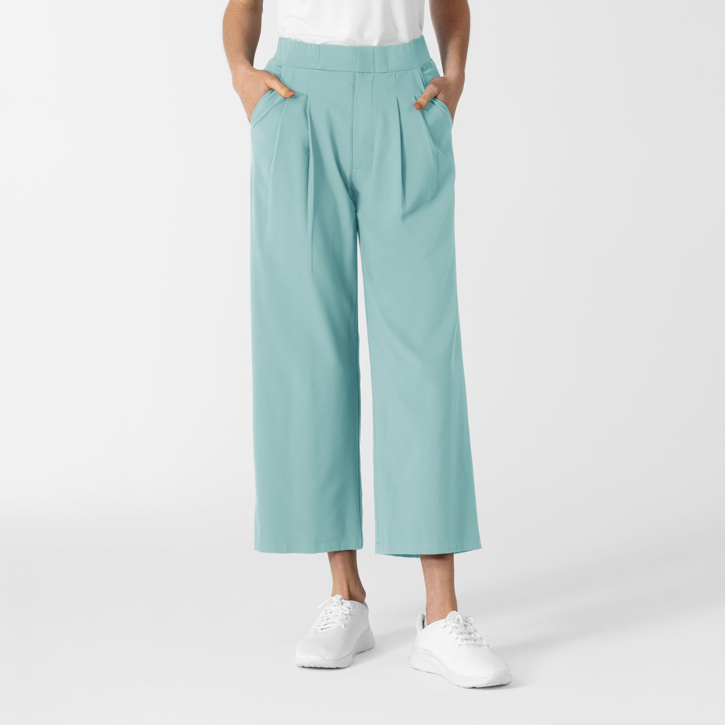 Women's Cropped Wide Leg Scrub Trouser