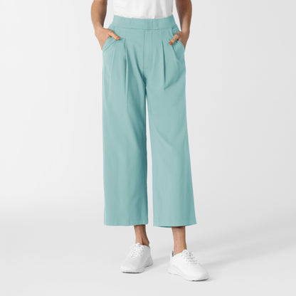 Women's Cropped Wide Leg Scrub Trouser