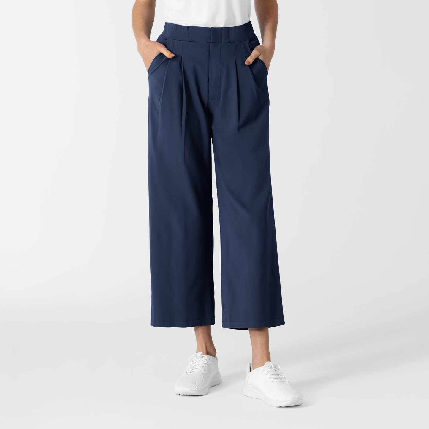 Women's Cropped Wide Leg Scrub Trouser