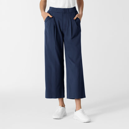 Women's Cropped Wide Leg Scrub Trouser