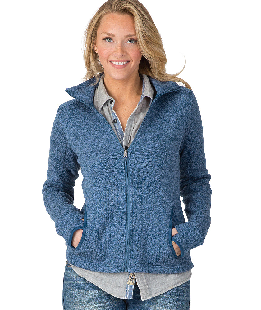 Women's Melrose Wakefield Embroidered Heathered Fleece Jacket