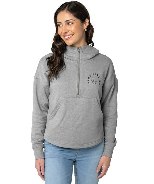 Women's Willow Scallop Hem Hoodie w/ choice of GBCC Logo