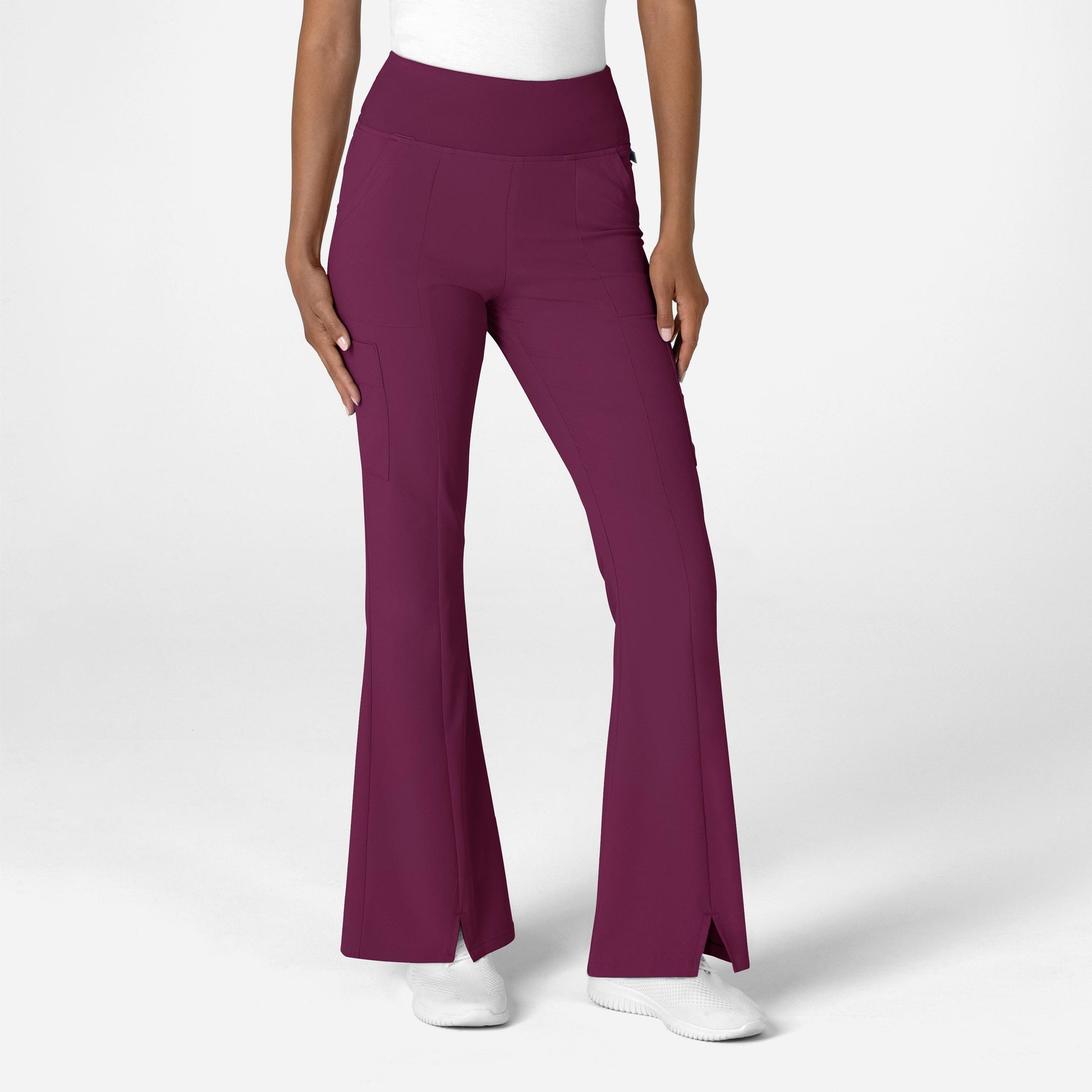 Women's Renew Front Slit Flare Pant - petite McGill's Uniforms Women's Renew Front Slit Flare Pant - petite McGill's Uniforms