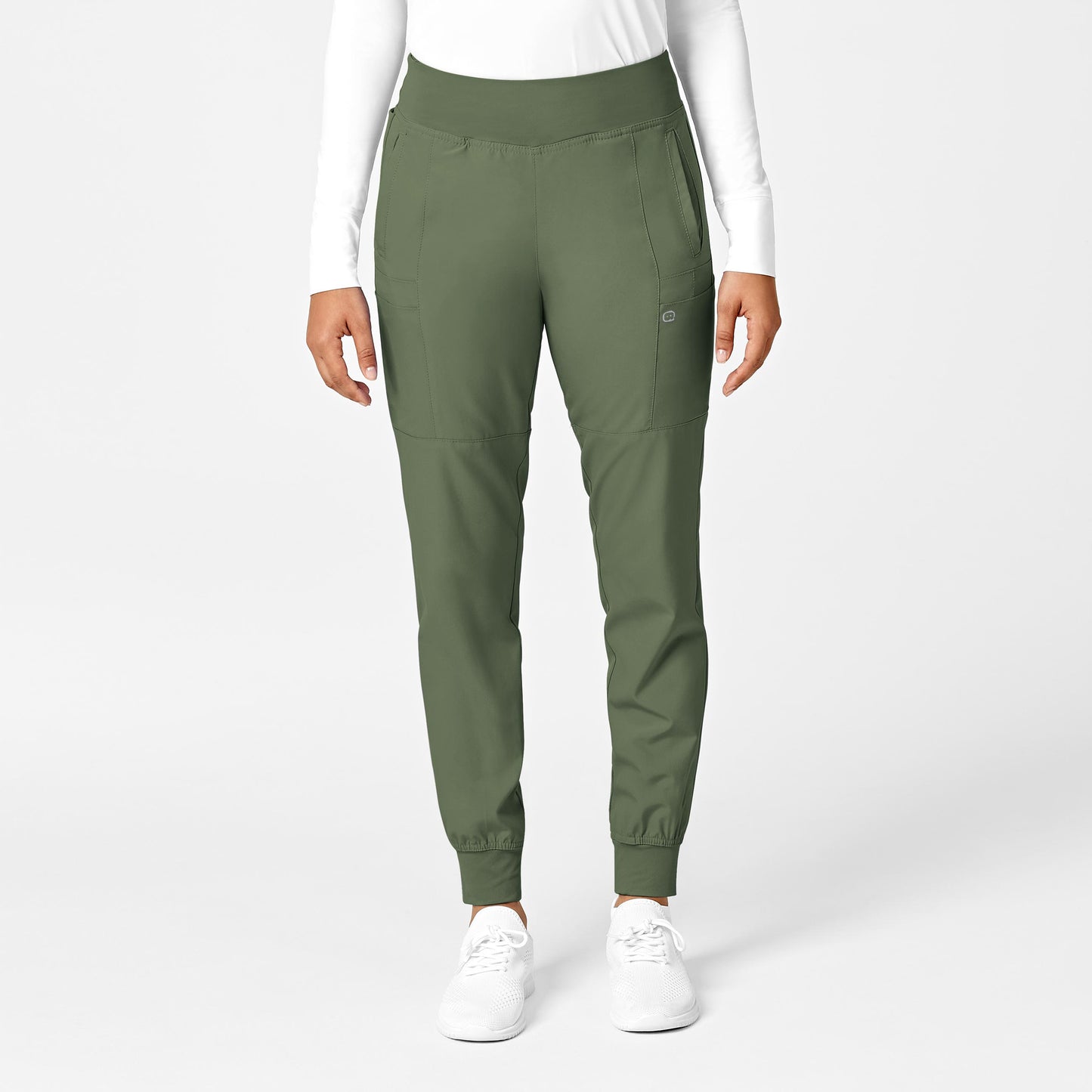 Women's W123 Jogger Pant in Black and Olive