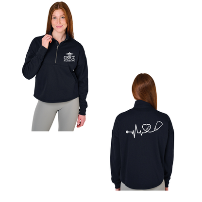 Willow Half Zip Sweatshirt w/ GBCC printed design