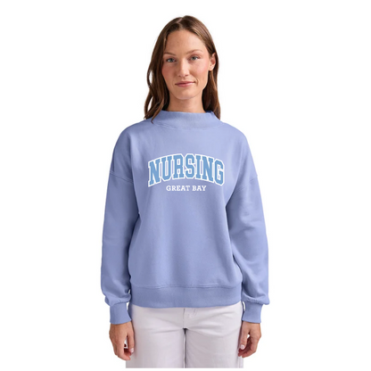 Women's Willow Mock-Neck Sweatshirt w/ GBCC Nursing logo