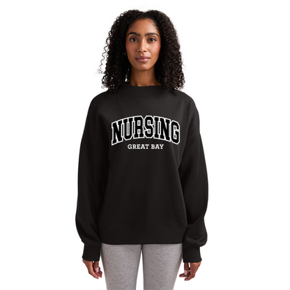 Women's Willow Mock-Neck Sweatshirt w/ GBCC Nursing logo