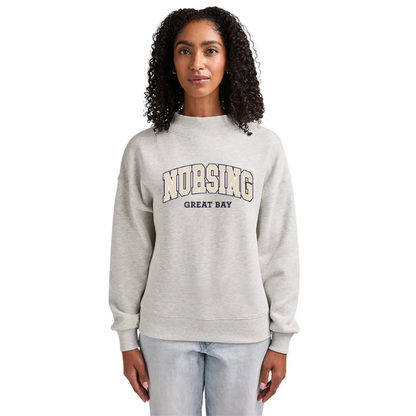 Women's Willow Mock-Neck Sweatshirt w/ GBCC Nursing logo