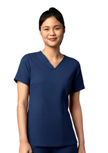 Load image into Gallery viewer, Women&#39;s Thrive #6122 Fitted V-Neck Top w/ Ortho RI logo
